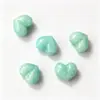 Cuentas sueltas con forma de corazón y agujero horizontal, cuentas de corazón de piedra semipreciosa natural, colgantes para joyería hecha a mano DIY, suministro transfronterizo