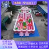 Castillo Inflable Temático de Dibujos Animados, Renta de Puesto Comercial, Sistema de Fijación a Prueba de Viento, Montaje y Almacenamiento Rápidos