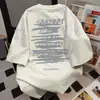 Camiseta Nicho Retro Americano para Mulheres, Estilo Ins Tendência Verão Rua Solta Moda Oversized Manga Curta Tendência
