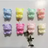 Pulsera Colgante de Collar con Cuentas de Oso de Dibujos Animados Colorido Acrílico Oso con Cuentas Hecho a Mano DIY Colgante para Cadena de Teléfono Móvil Accesorios
