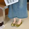 Zapatos de mujer estilo hada con lazo y punta redonda, novedad otoño 2026 versión coreana, mocasines planos de suela blanda poco profundos para mujer