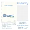 Cuaderno de Hojas Sueltas Brillante, Ligero y Semitransparente para Estudiantes, Cuaderno Rellenable Grueso B5, Cuaderno Macaron de Alto Valor