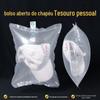 Saco Embalagem Inflável para Chapéu Bolso Aberto Personalizado Saco à Prova de Pressão para Peixe Chapéu de Sol Bico de Pato Saco Inflável Transparente Saco de Enchimento