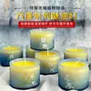 Lâmpada de manteiga de vidro 24 horas seis graus sabedoria Zen pano refinado anel de segurar fumaça de humilhação lâmpada de vela sem sabor