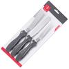 Espátula para crema de tres piezas al por mayor, cuchillo desmoldante para pasteles, juego de cuchillos alisadores de acero inoxidable, raspador para hornear