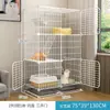 Gaiola para gatos casa interna espaço super grande livre Villa para gatos gato filhote pequeno duas camadas sem vaso sanitário integrado