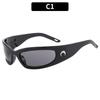 Nuevas gafas de sol futuristas para hip hop, gafas de sol para montar al aire libre, protección solar deportiva, gafas de sol de moda hip hop, gafas de sol transfronterizas para hombres y mujeres