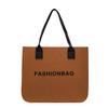 Bolsa de Feltro da Moda, Bolsa Tote Versátil, Bolsa de Ombro de Couro, Sacola de Compras, Bolsa de Mão Feminina, Bolsa de Trabalho Feita à Mão