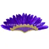 Tocado de Plumas Indio con Lentejuelas Accesorios para el Cabello para Actuación en Escenario Maquillaje de Carnaval Accesorios para el Cabello Tocado de Plumas para Baile