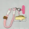 Llavero de Gato Hello Kitty Lindo Colgante Kt Cadena de Teléfono Móvil de Oro Puro Colgante para Bolsa de Lista Dorada Coche