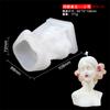 Molde de vela aromática ins Wind para atacado, molde 3D abstrato de corpo humano, molde de silicone para sabonete com óleo essencial DIY, rosto tridimensional