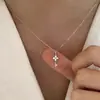 "Mini Llavero" Collar de Llave Estilo Japonés, Diseño Exquisito de Nicho, Sensación Minimalista de Alta Gama, Cadena para Clavícula, Regalo para Mejor Amigo