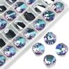 Variedade de banho de cor de vidro Pingente pequeno de cristal DIY Joias colar Pingente de joia brincos acessórios brincos