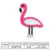 Adesivo de Patche de Flamingo Novo e Fashionável Etiqueta Bordada Computador Espinho Adesivo de Tecido Decoração de Roupas Reparo Carimbo Bordado