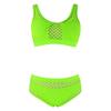 Traje de baño nuevo 2024 Europa y Estados Unidos transfronterizo bikini de tres piezas sexy delgado malla hueca comercio exterior traje de baño dividido