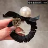 Lazo de Perlas y Diamantes de Alta Gama para el Cabello, Cuerda para Cola de Caballo, Banda para Moño Estilo Nuevo 2026, Accesorio para el Cabello de Alta Elasticidad