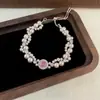 Pulsera de Lujo Ligero Colorida de Diamantes Completos Dopamina para Mujer, de Doble Capa, Lujo Ligero, Exquisita, Diseño de Nicho, Joyería de Mano Sencilla