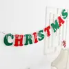 Centro Comercial Navideño Ktv Decoraciones Banderines Triangulares de Tela No Tejida Calcetines de Árbol de Navidad Banderines de Copo de Nieve Banderines Colgantes Regalos
