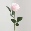 Flor de rosa artificial individual, decoración para sala de estar del hogar, arreglo de boda, paisajismo de cascada de rosas, accesorio para fotografía