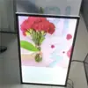 Caja de Luz Magnética Ultradelgada LED TV Esquina Redondeada Aleación de Aluminio Tablero Publicitario Desplegable Montado en Pared Lista de Precios Iluminada