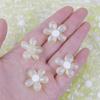 30mm Margarida Acrílica Contas Soltas Flor DIY Elástico Corda de Cabelo Acessórios Corrente para Celular Acessórios de Joias Decorativas