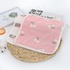 Toalha de saliva de algodão de seis camadas toalhinha quadrada pequena para bebês e crianças gaze toalhinha pequena lenço de mão jacquard toalha de mão de desenho animado atacado