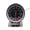 Defibf Instrumento de Modificación de Coche de 2.5 pulgadas con Luz Roja y Blanca Voltaje Temperatura del Agua Temperatura del Aceite Turbina Hidráulica con Sensor