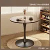 Mesa de negociação casual na cor creme e cadeiras mesa de jantar redonda mesa de jantar doméstica mesa de café para loja de chá de leite mesa redonda pequena para varanda