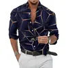 Camisa Hawaiana de Verano con Estampado de Leopardo Agrietado de Onda de Agua, Top Moderno Impreso en 3D para Hombre, Corte Holgado