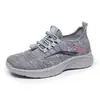 Zapatillas deportivas de punto de verano para mujer, zapatillas tipo "mom" de malla transpirable, zapatos ligeros para caminar de suela suave, zapatillas casuales antideslizantes para correr