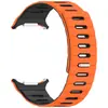 Clear Wind AplicABLE A Samsung Watch Ultra 2 / Galaxy Watch Ultra 2 Correa de Silicona con Hebilla Magnética de Dos Tonos