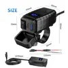 Cargador de Teléfono Móvil para Motocicleta y Coche Modificado de 54W, Alta Corriente Qc+Pd, Pantalla Digital, Botón Electrónico, Carga Rápida