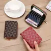 Billetera Corta de Moda 2025 para Mujer con Cremallera para Monedas Mini Bolso de Mano Estampado Bolso de Monedas de Moda Portatarjetas Casual