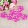 20mm pétalas pentagonais rosa flor titular acrílico contas transparente buquê fortuna árvore diy material frisado atacado Jin