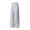 Yidao Vintage 2026 Primavera Novo Estilo de Rua Americano Lavado Desgastado Reto Solto Perna Larga Curva Jeans para Homens