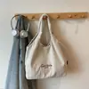 Bolsa Tote Versátil Casual Simples Estilo Japonês Nova para Estudantes Universitárias Bolsa de Ombro Estilo Preguiçoso Retrô