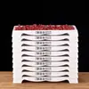 Chaozhou Buffet de Carne Hot Pot Utensílios de Mesa Pratos Rasos de Melamina com Design Empilhável, Carne Fresca Cortada Personalizada por Tan San Niang