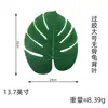 Simulación Hojas de Tortuga Paquete de Hojas Verano Hawaiano Hojas de Simulación Accesorios para Marco de Fotos Decoración de Manteles Hoja de Tortuga de Simulación Planta Verde