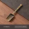 Cuchara de Té de Aleación de Ébano Negro Minimalista Moderna Pala para Té Pala de Té Tienda de Té Accesorios para Juego de Té Kung Fu Ceremonia del Té