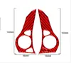 Adecuado para la modificación interior del Civic de décima generación de Honda Pegatinas decorativas para el cuenco interior de la puerta de fibra de carbono roja real Piezas de automóvil