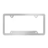 Marco Brillante para Placa de Matrícula Acero Inoxidable Cubierta para Placa de Matrícula de Coche Accesorios para Coche con Tornillos Cubierta Soporte Neutro para Placa de Matrícula de Coche de EE. UU.