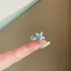 Joyería de Clip para Oreja, Accesorios de Lujo Ligero Irregulares con Forma de Estrella Micro-Adornados, de Moda y de Gama Alta, Elegantes y Nobles, Pendientes de Nicho Estilo Coreano