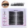 Diez filas de pestañas de gran capacidad ojos de zorro segmentadas demonio perezoso trilogía natural principiante gruesas pestañas postizas racimo individual