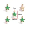 Colgante de Aleación de Perla Incrustada de Estrella y Luna Colgante Hecho a Mano DIY Pulsera Llavero Accesorio para Bolso W858