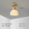 Luminária de Teto Simples Criativa Personalidade Pequena para Corredor Aisle Entrada Estilo Japonês Madeira Maciça Lâmpadas Nórdicas para Cozinha Varanda