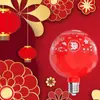 Luces de Bola Mágica de Colores, Luces que Cambian de Color, Nuevas Luces Parpadeantes, Luces LED Rojas, Luces de Ambiente de Año Nuevo para Balcón Exterior, Caracteres de la Fortuna