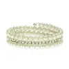 Pulsera de perlas y diamantes multicapa retro personalizada, pulsera de moda coreana, pulsera ancha en espiral para mujer