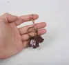 Dibujo Animado Animal Lindo Oso de Peluche Colgante de Lana Colgante de Bolso Tejido para Mamá Llavero Regalo Regalo