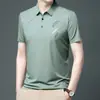 Nuevas Camisas Polo de Manga Corta para Verano 2025 para Personas Jóvenes y de Mediana Edad con Cuellos Delgados, Tops Camiseta Casuales y Versátiles de Media Manga para Hombres