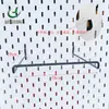 Scodis Gancho de Acero Inoxidable para Tablero Metálico Accesorios Cocina Horneado Escritorio Almacenamiento Estantería Colgador